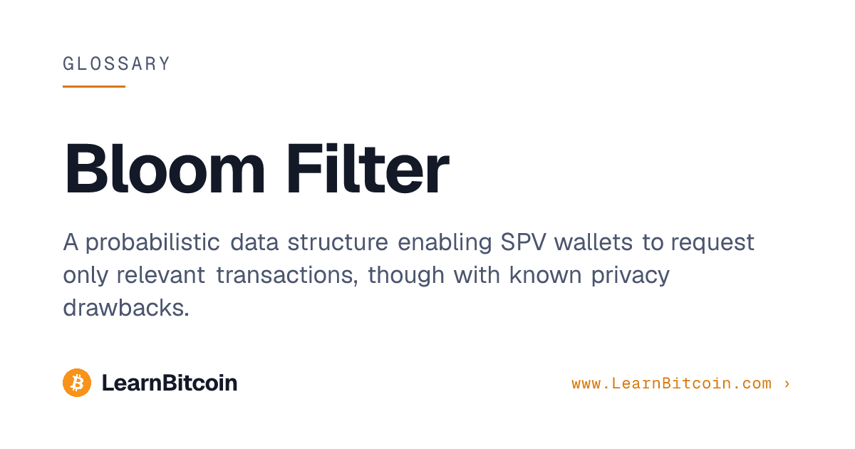 Bloom Filter | LearnBitcoin