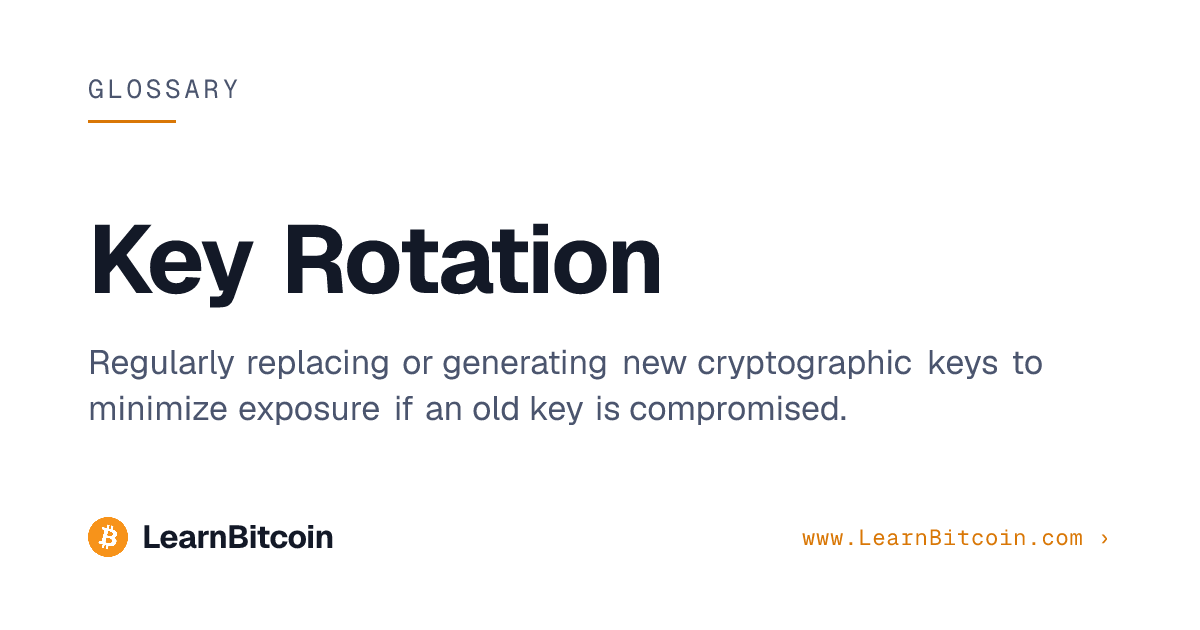 Key Rotation | LearnBitcoin